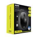 Port Wireless Rechargeable 1600Dpi 5 Button Bluetooth Mouse - Black