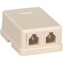 NetiX RJ11 Surface Mount Box - Double