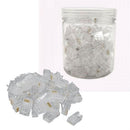 Netix Rj45 Utp Connector Plugs 100 Pieces In Tub - 8P8C Connector Head Plugs, Gold-Plated Contact Points, Suitable For Cat5 Cat5E Ethernet Cables, Compatible With Most Devices With An Ethernet Port, Retail Box, No Warranty