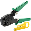 Netix 3 In 1 Heavy Duty Modular Multi Function Crimping Tool - Crimps 4P 6P And 8P Position (Rj11 Rj12 Rj45)Modular Connectors- Suitable For Cat5 And Cat5E Cable With 8P8C 6P6C And 4P4C Plugs Durable Plastic Handle Control The Tension Of The Tool Needs...