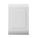 Lesco Pipelli Blank Cover Plate - Rectangle Height: 100mm Width: 50mm Material: Polycarbonate Colour White Sold as a Single unit 3 Months Warranty
