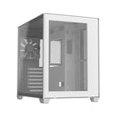 Fsp Cmt380W Atx Micro-Atx Mini-Itx Gaming Chassis 1X 120Mm Mid Tower Tempered Glass Side Panel White