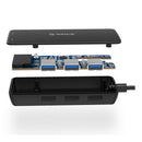 Orico 3 Port Usb3.0 Hub With Tf And Sd Card Reader - Black