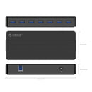 Orico 7 Port Additional Power Usb3.0 Hub - Black