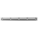 Linkbasic 24 Port Cat6 Silver Rack Mount Patch Panel