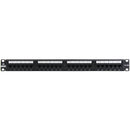 Linkbasic 24 Port Cat5E Rack Mount Patch Panel - High-Quality Network Connectivity Solution