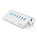 Orico 7 Port Usb3.0 Hub Aluminium - Silver