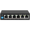 Scoop 6 Port Fast Ethernet Switch With 4 Ai Poe Ports And 2 Fe Uplink