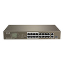 Tenda 18 Port With 16 Poe 130W 2 Gigabit 1 Sfp Combo Switch Tef1118P-16-150W