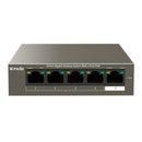 Tenda 5 Port Gigabit With 4 Poe 58W Desktop Switch Teg1105P-4-63W