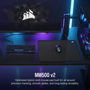 Corsair MM500 v2 Hybrid Cloth Gaming Mouse Pad - Large