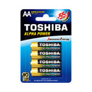 Toshiba Lr6Gch Alpha Power Alkaline Aa Batteries - 4