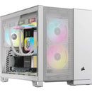 2500D AIRFLOW Micro ATX Dual Chamber PC Case; White