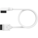 Corsair Icue Link Cable; 1X 600Mm With Straight Slim 90° Connectors; White