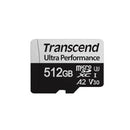 Transcend 340S 512Gb Ultra Perfromance Micro Sd Uhs-I U3 V30 A2 Class10 - Read 160 Mb S - Write 125Mb S - With Sd Adptor