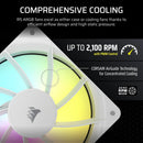 CORSAIR RS120 ARGB 120mm PWM Fan – White