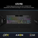 Corsair K70 Pro Rgb Optical-Mechanical Gaming Keyboard - Corsair Opx Switches - Black