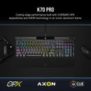Corsair K70 Pro Rgb Optical-Mechanical Gaming Keyboard - Corsair Opx Switches - Black