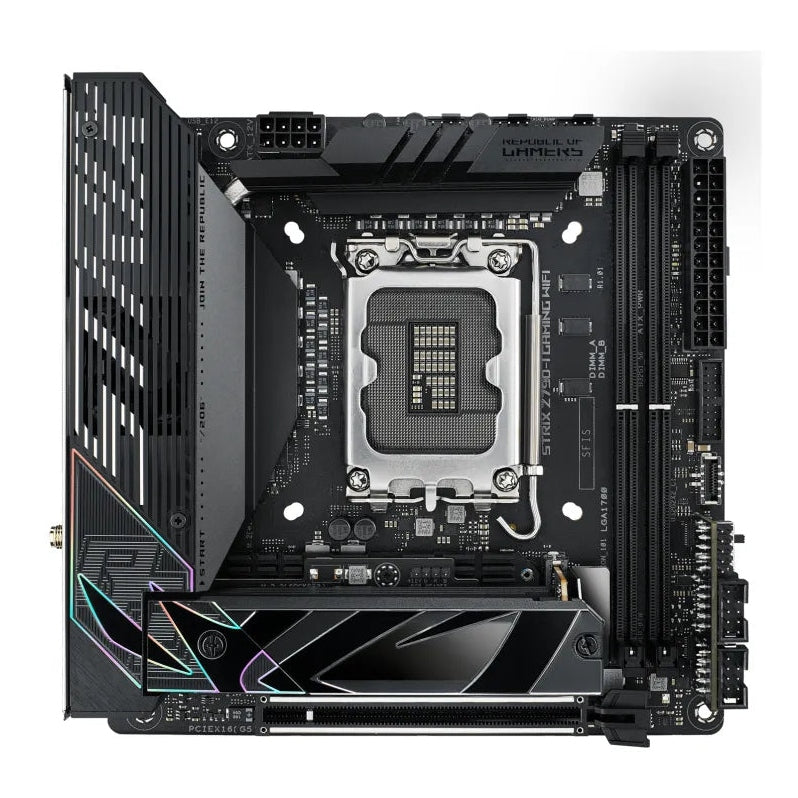 Intel® Socket Lga1700 For 12 13Th Gen 2Xdimm; Max65Gb Ddr5 1Xhdmi 2Xthpe-C 1Xpcie5X16 2Xm.2 2Xsata Raid 17Cm X 17Cm.