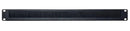 Acconet Brush Panel, 1U, Black, 19"