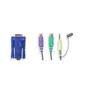 Aten 4-Port Ps2 Vga Cable-Built-In Kvm With Audio Support