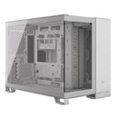 2500X Micro ATX Dual Chamber PC Case; White.