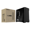 GIGABYTE C102 Mid Tower; Black; Tempered Glass Side Panel; mATX.