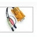 Aten 3M Usb Kvm Cable W Audio - Sphd15 & Audio To Vga Usb & Audio. (Speaker & Mic Support).
