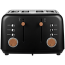 Boden Stark Anson Collection 4-Slice Stainless Steel Toaster - Black