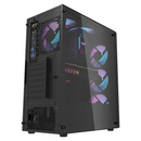 darkFlash Computer Case DK351 Black (with 4 ARGB Fans)