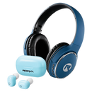 Rocka Epic 2.0 Bluetooth Headphone and TWS Earphone Combo - Blue