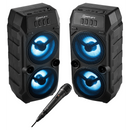 2 x Amplify Elixir Series Dual 3" Bluetooth Speaker with 1 x Wired Microphone
