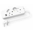 Ellies 4-Way Multiplug - 2 x USB 2.4a - 0.4m