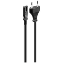 Volkano Presto Series Power Cable 2-Pin Figure 8 to Type-C Euro 1.2m 5a - Black