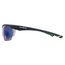 Navy/Green Half Rim Blue Flash