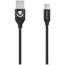Volkano Braids Series Nylon Braided Type-C Cable 1.2m - Black