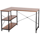 Everfurn Anthony L-Shaped Corner Work Desk - Steel Frame