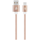 Pro Bass Braided Series Micro USB Cable - Pastel Pink 1.5m
