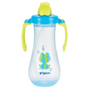 Pigeon Tall Straw Bottle - Blue
