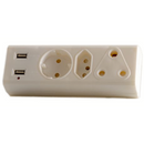 Ellies 3-Way Adaptor with Dual USBs