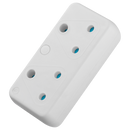 SWITCHED  2 Way Adaptor - White