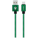 Volkano Fashion Series Micro USB Cable 1.8m - Apple Green