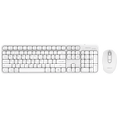 VolkanoX Garnet Bluetooth Wireless Keyboard and Mouse Combo - White