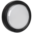 Ellies Cresent Series AC 24W Round LED Bulkhead - PC - BK