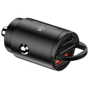 Volkano Obscurix Series 30w PD Dual USB-A and USB-C Ultra Small Car Charger