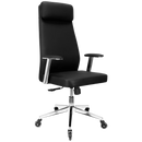 Everfurn Ruby High Back Office Chair, Chrome Metal Base