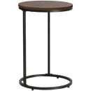 Aspire Side Table, Couch/Sofa Table, Melamine, Powder Coated Steel Frame - Mahogany