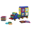 43 Magnetic Tiles with Windows and Car Parts
