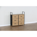 Everfurn Zira Wardrobe Small - Oak
