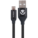 Volkano Weave Series Fabric Braided Micro USB Cable 1.2m - Black
